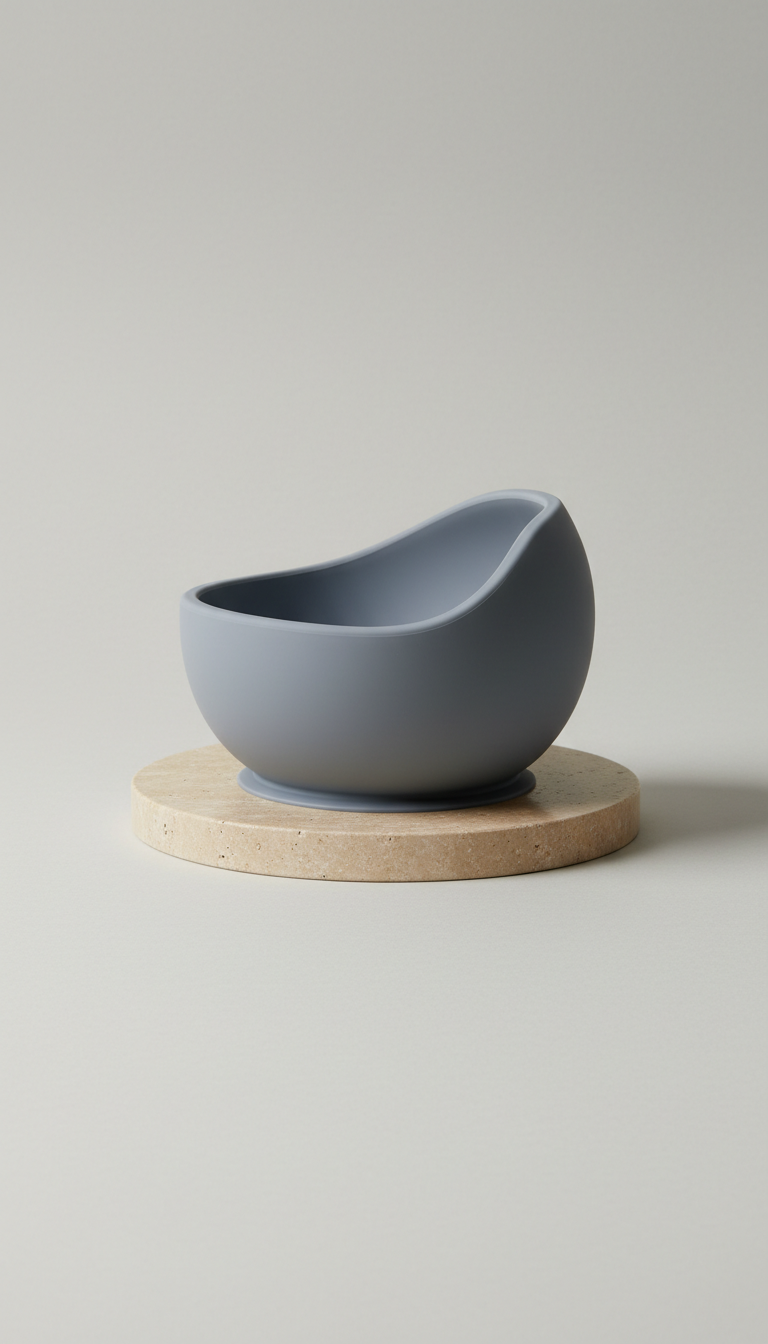 Ergonomic Silicone Feeding Bowl